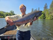 Fishing in Trail, Oregon