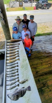 Black Drum, Redfish, Speckled Trout / Spotted Seatrout fishing in Saint Bernard, Louisiana