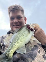 Largemouth Bass Fishing in Briarcliff, Texas