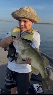 Fishing in Canyon Lake, Texas
