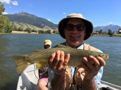 Fishing in Yellowstone River