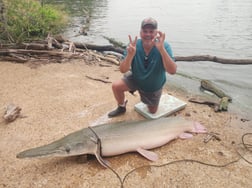 Fishing in Coldspring, Texas