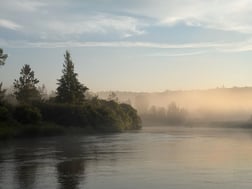 Fishing in Harrietta, Michigan