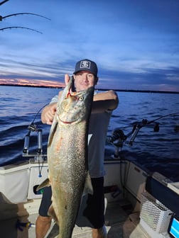 Fishing in Port Washington, Wisconsin