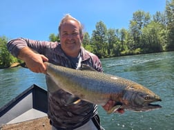Fishing in Trail, Oregon