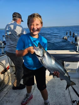 Fishing in Port Washington, Wisconsin