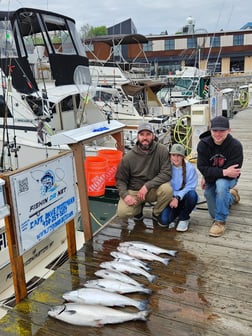 Fishing in Port Washington, Wisconsin