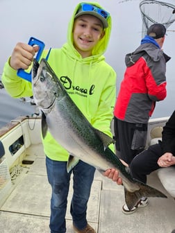 Fishing in Port Washington, Wisconsin