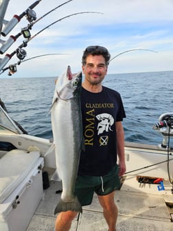 Fishing in Port Washington, Wisconsin