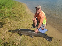 Fishing in Coldspring, Texas
