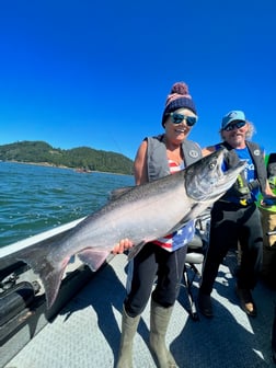 Coho Salmon fishing in Toledo, Washington