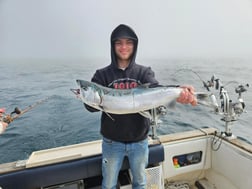 Fishing in Port Washington, Wisconsin