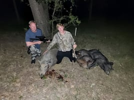 Hog Hunting in Coldspring, Texas
