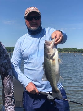 Largemouth Bass Fishing in Honey Grove, Texas