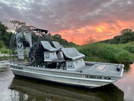 Airboat Guided Brazos River Fly Fishing