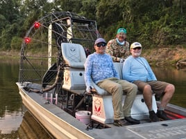 Airboat Guided Brazos River Fly Fishing