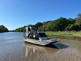 Airboat Guided Brazos River Fly Fishing
