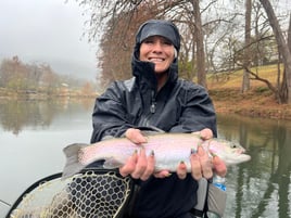 Trophy Rainbow Trout drift boat fly fishing trips