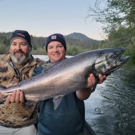 Chinook Salmon Fishing in Shady Cove, Oregon