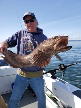 Salmon fishing on beautiful Puget Sound near Seattle