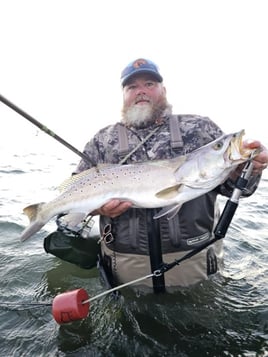 Wade fishing with artificial lures 