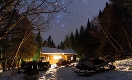 Ice Fishing In North Woods