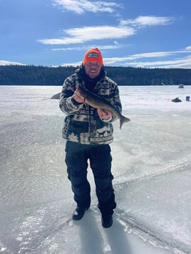 Ice Fishing In North Woods