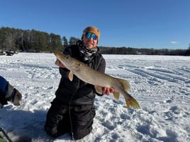 Ice Fishing In North Woods
