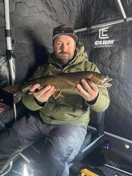 Ice Fishing In North Woods
