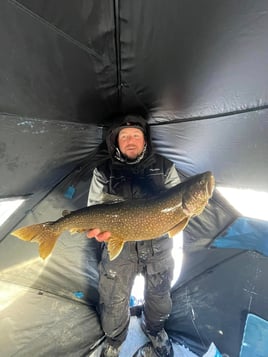 Ice Fishing In North Woods
