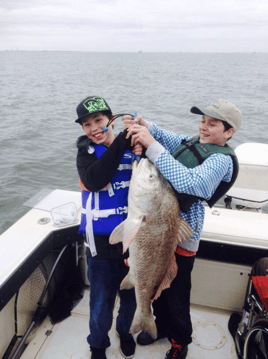 Black Drum Fishing in Galveston, Texas