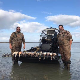 Texas coast duck hunt
