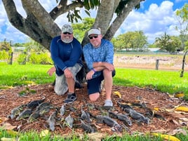 Iguana Fishing in Fort Lauderdale, Florida