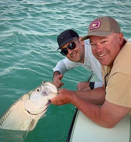 Tarpon on natural bait