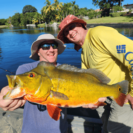 Peacock Bass Fishing in Lake Worth Corridor, Florida