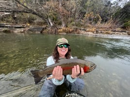 Trophy Rainbow Trout drift boat fly fishing trips