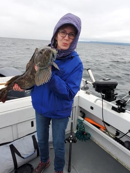 Salmon fishing on beautiful Puget Sound near Seattle