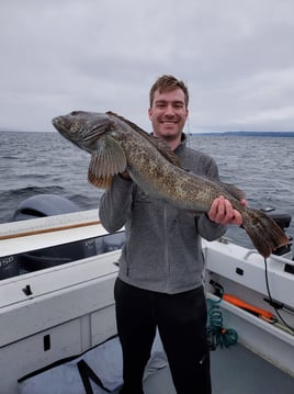 Salmon fishing on beautiful Puget Sound near Seattle