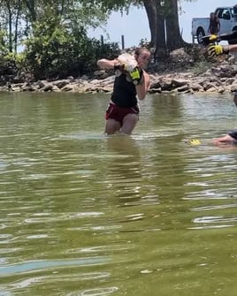 Noodling Handfishing