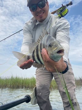 Sight casting the flats 