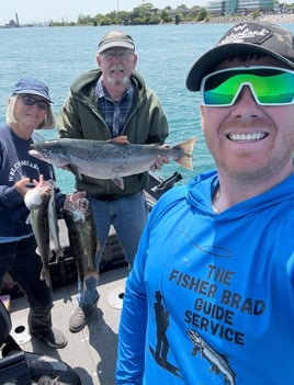 Walleye , salmon,  steelhead combo