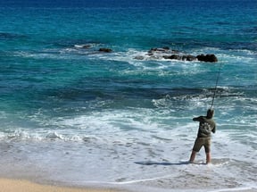 Trying My Hand at Surf Fishing in Cabo San Lucas