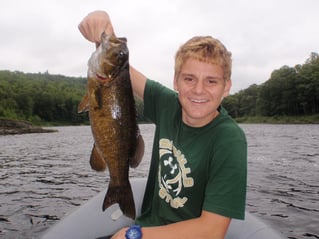 Smallmouth Bass Fishing in West Forks, Maine
