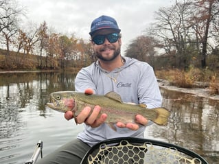 Trophy Rainbow Trout drift boat fly fishing trips