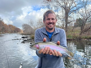 Trophy Rainbow Trout drift boat fly fishing trips