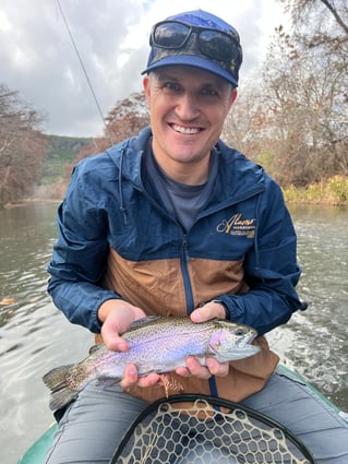 Trophy Rainbow Trout drift boat fly fishing trips