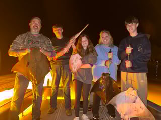 Night Saltwater Bowfishing