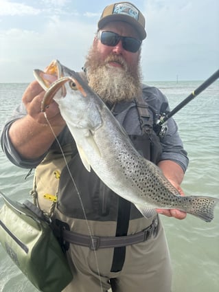 Wade fishing with artificial lures 