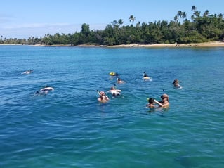 SNORKELING AND SPORT FISHING.