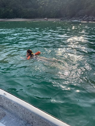 Fishing And Having Fun In The Sea